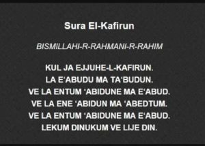 Sura Kafirun Pred Spavanje